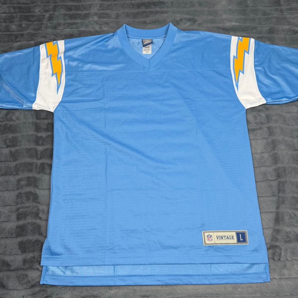 NFL Pro Line Vintage Chargers 1965 Hall of Fame Jersey Blue 365ASDCHO FBLANK65 L